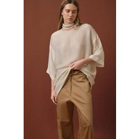 IVA RYCH Weite Hose mit dekorativer Naht I Deadstock
