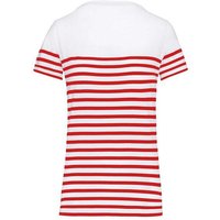 YTWOO Nachhaltiges Damen-T-Shirt mit Rundhalsausschnitt im Marine-Stil