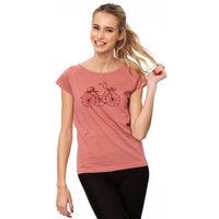 FellHerz Damen Raglan T-Shirt Fahrrad-Mädchen aus 100% Biobaumwolle