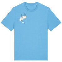 Spangeltangel T-Shirt bedruckt, Axolotl, nachhaltig, Tiere, Unisex, lustig, Biobaumwolle