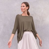 Jaya SHEELA - ¾ Shirt im lässigen loose Fit Style aus elastischem Tencel-Biobaumwoll-Mix
