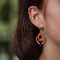 feinformart Ohrringe / Ohrhänger aus Holz - Mindful