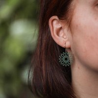 feinformart Ohrringe / Ohrhänger aus Holz - Flower