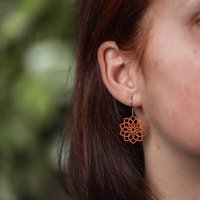feinformart Ohrringe / Ohrhänger aus Holz - Mandala