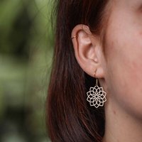 feinformart Ohrringe / Ohrhänger aus Holz - Mandala