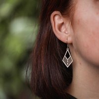feinformart Ohrringe / Ohrhänger aus Holz - Tribe