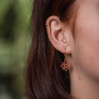 feinformart Ohrringe / Ohrhänger aus Holz - Flower mini