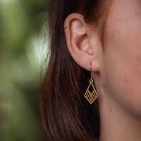 feinformart Ohrringe / Ohrhänger aus Holz - Tribe mini