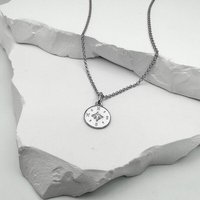 MOANINA Kette Kompass - 925 Silber/18k Gold Vermeil - 3 Längen