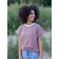 FUXBAU Frauen Streifenshirt - creme grün, bordeaux, blau oder senf