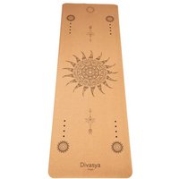 Divasya Reise Yogamatte aus Kork & Naturkautschuk mit Schutzhülle