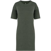 YTWOO Ausgewaschenes Damen T-Shirt Kleid aus 100% Bio-Baumwolle