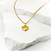 MOANINA Kette My Love Herz - 925 Silber/18k Gold Vermeil - 3 Längen