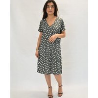 Aatise Shift-Kleid kurzarm Zelda aus 100% EcoVero roter Blumendruck