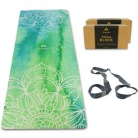Yosana Yin Yogamatte Naturkautschuk - Aktionsset (4-Teilig)