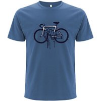 Spreecult Fahrrad Faust - Bio und Fair - Männer Unisex T-Shirt - Bike Fixie Shirt