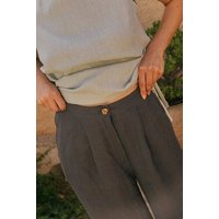 AmourLinen Klassische Leinenhose Lydia