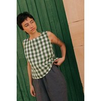 AmourLinen Klassisches ärmelloses Leinentop Lucia