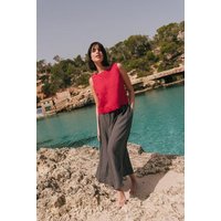AmourLinen Langer Leinenrock Mona