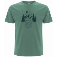 Spreecult Wanderlust - Bio&Fair - Männer Unisex T-Shirt - Wandern Hiking Outdoor