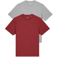 YTWOO Doppelpack Unisex-T-Shirts aus schwerem Stoff | Bio-Baumwolle
