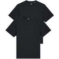 YTWOO Doppelpack Unisex-T-Shirts aus schwerem Stoff | Bio-Baumwolle