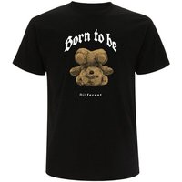 Spreecult Born To Be Different - Bio und Fair - Männer Unisex T-Shirt - Teddybär