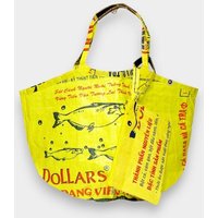 REFISHED fair fashion Tasche 'SOULMATE' - upcycelte Fischfuttersäcke