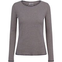 Langarmshirt Baumwolle schmal geringelt von Jalfe