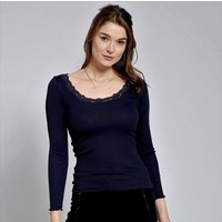 Kokon Zwo Langarmshirt 70% Seidenrippe (peacesilk), 30% Baumwolle (kbA)