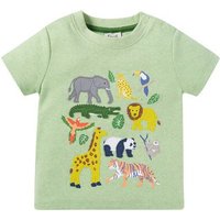 Frugi T-Shirt mit wilden Tieren, Kurzarm
