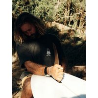 FUXBAU Männer Stay Salty T-Shirt - salzschwarz