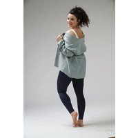 YogiLiebe Kimonobluse Prema aus Bio-Musselin – Mint | handgenäht in Deutschland