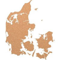 Kork-Deko Dänemark als Pinnwand aus Kork XXL ca. 80x50 cm | Umriss denmark