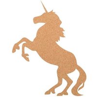 Kork-Deko Einhorn als Pinnwand aus Kork XXL ca. 80x50 cm