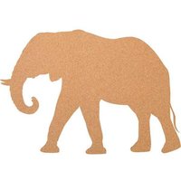 Kork-Deko Elefant als Pinnwand aus Kork XXL ca. 80x50 cm