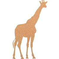 Kork-Deko Giraffe als Pinnwand aus Kork XXL ca. 80x50 cm