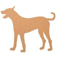Kork-Deko Hund als Pinnwand aus Kork XXL ca. 80x50 cm