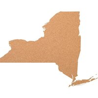 Kork-Deko New York als Pinnwand aus Kork XXL ca. 80x50 cm | Umriss NY