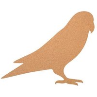 Kork-Deko Vogel /Papagei als Pinnwand aus Kork XXL ca. 80x50 cm