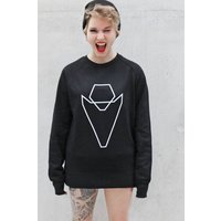 Pullover Grafikherz Unisex black VEROIKON