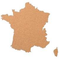 Kork-Deko Frankreich als Pinnwand aus Kork XXL ca. 60x60 cm