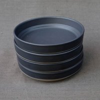 Izanami Tableware Handgemachter Pasta Teller 4er Set (⌀ 18,5 cm) aus Steinzeug - Lietzensee