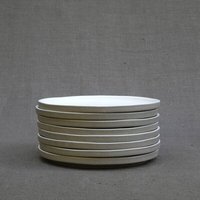Izanami Tableware Handgemachter Kleiner Teller 4er Set (⌀ 20,5 cm) aus Steinzeug - Lietzensee