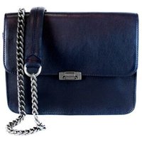 manbefair Clutch Janice aus pflanzlich gegerbtem Leder – Vintage-Blau