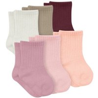 bistyle Socken 6er-Pack für Babys Babysocken Jungen Mädchen Kurzsocken gerippt