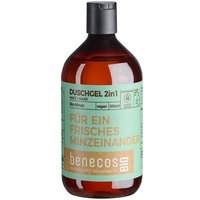 benecosBIO - Duschgel 2in1 BIOMinze Haut&Haar FÜR EIN FRISCHES MINZEINANDER