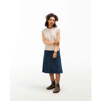 Matona Ausgestellter Midi-Rock für Frauen aus 100% Baumwollcord / Flared Corduroy Skirt