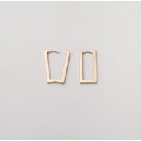 fejn jewelry Ohrringe 'rectangle huggie' rechteckige, schmale Creole