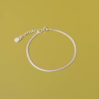 fejn jewelry Armband 'flat chain' im Schlangenlook